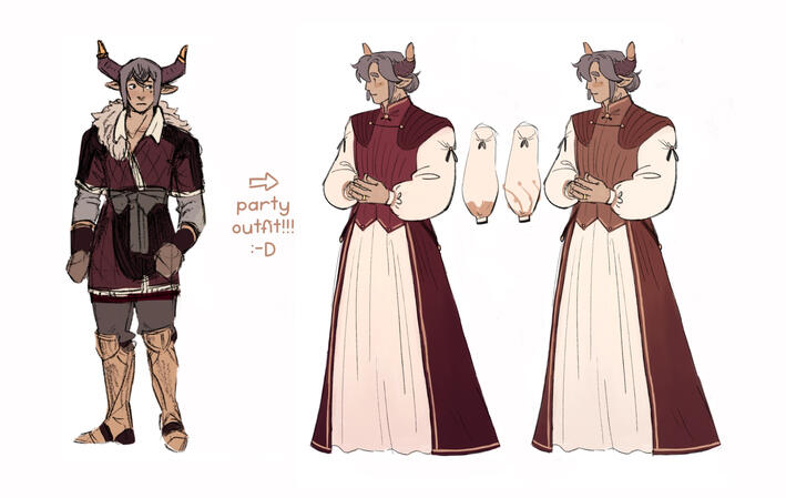 i can also do alternate outfit design!!